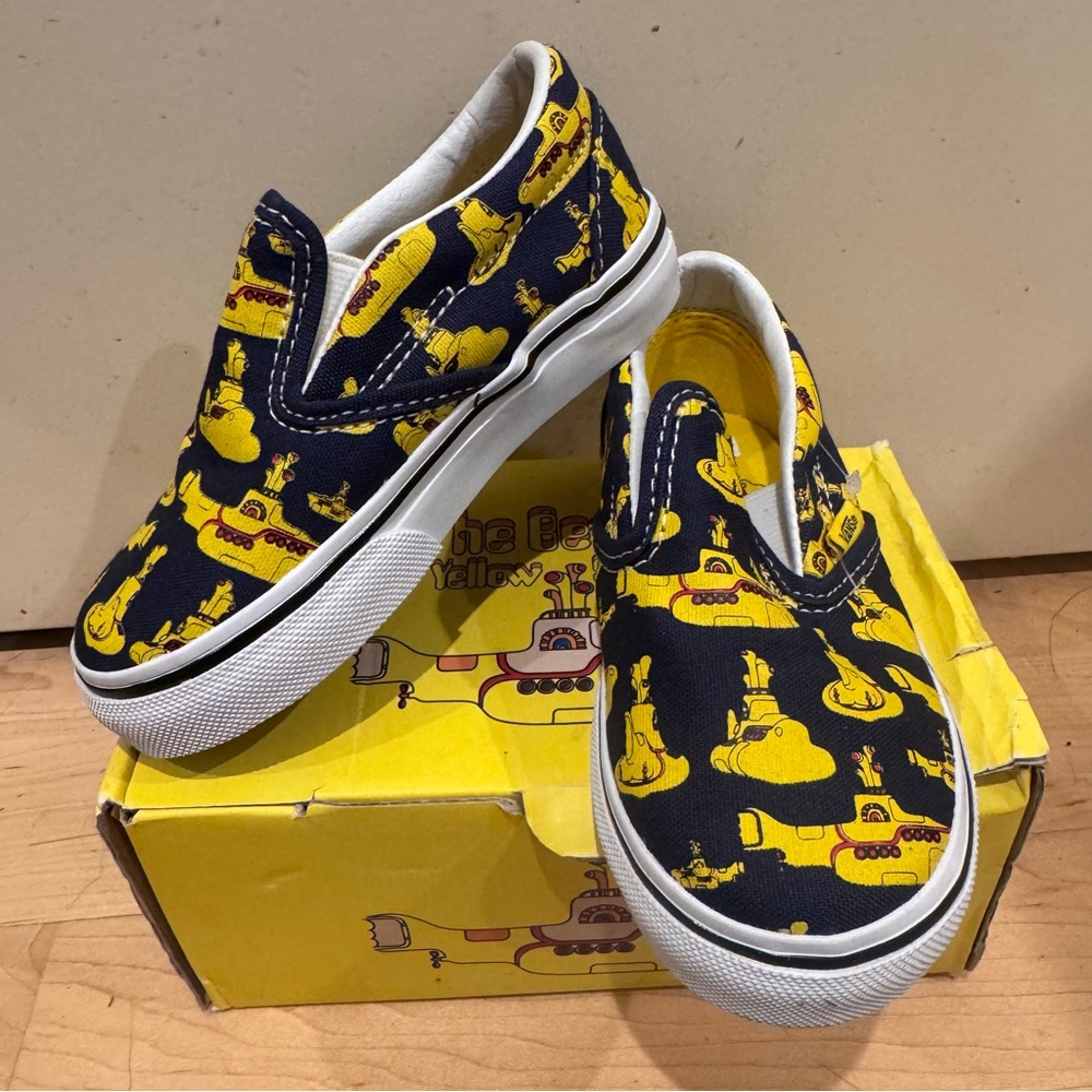 NIB Vans Beatles Toddler Slip-Ons